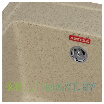 Кухонная мойка ARFEKA Quadro (бежевый) картинка 3